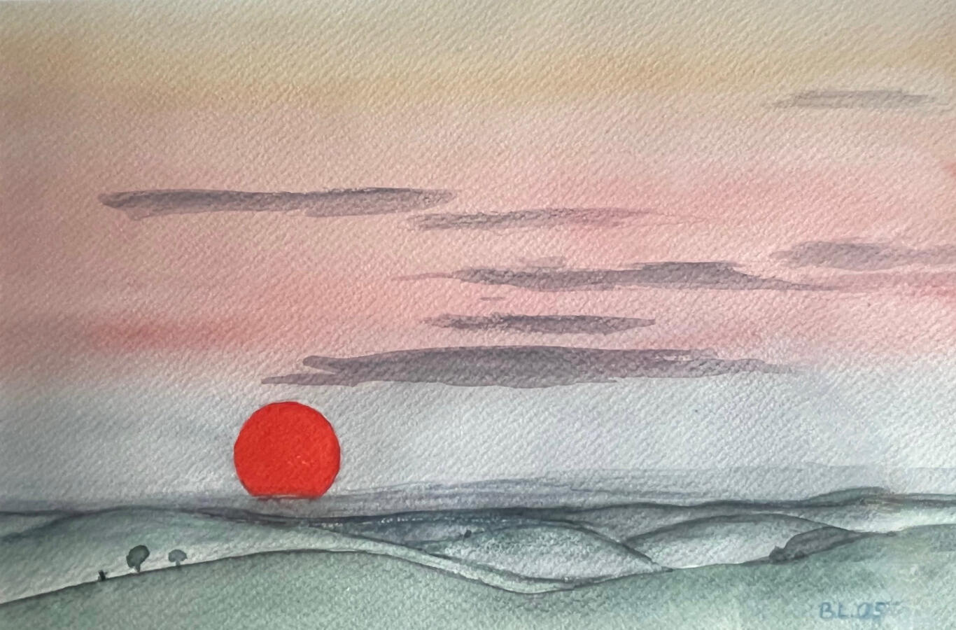 Abendhimmel 20 x 30 cm