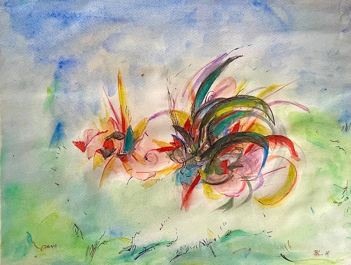 Hahnenschrei 32 x 40 cm